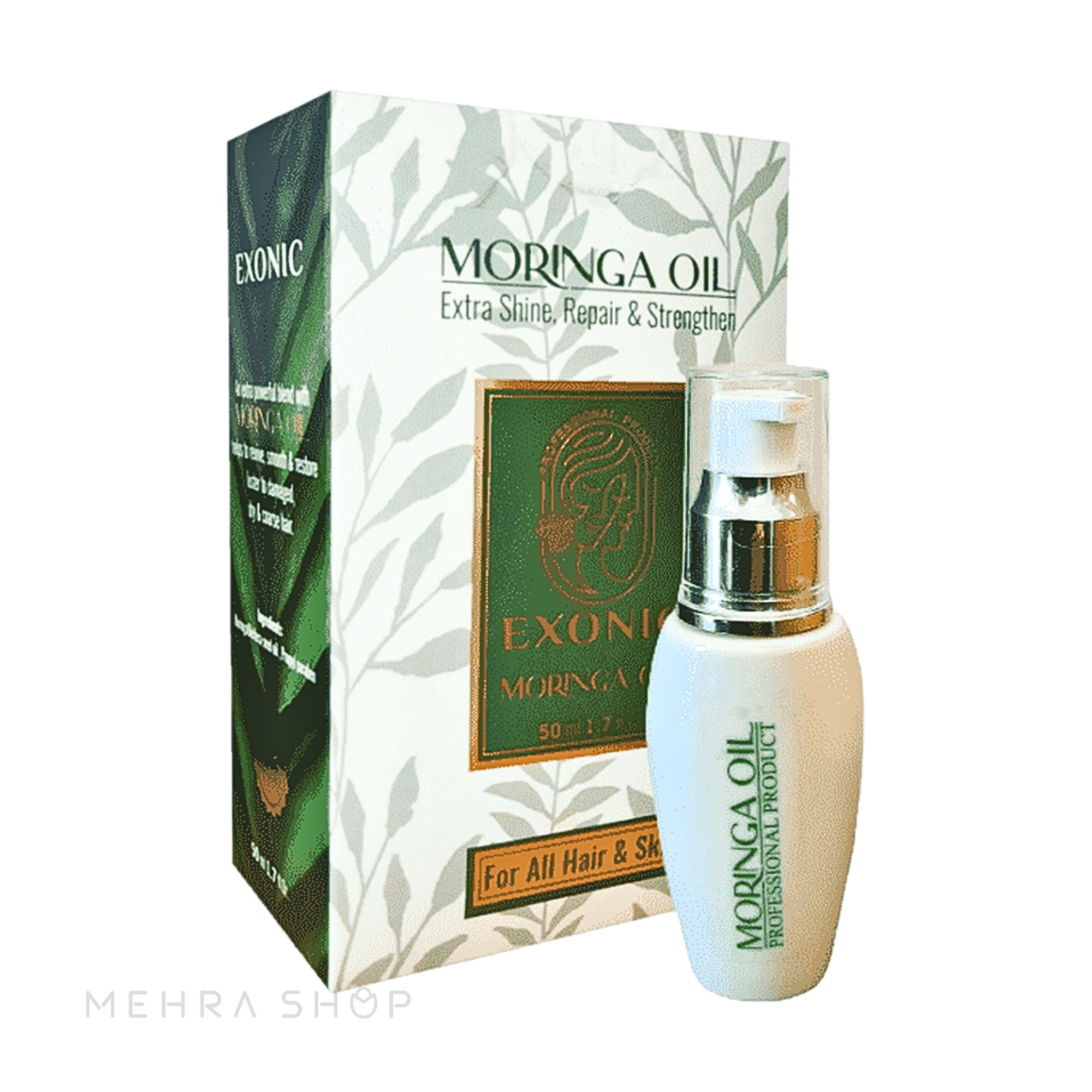 روغن مورینگا اگزونیک (اکسونیک) ۵۰ میلی‌لیتر مناسب مو و پوست / EXONIC Moringa Oil 50 ml