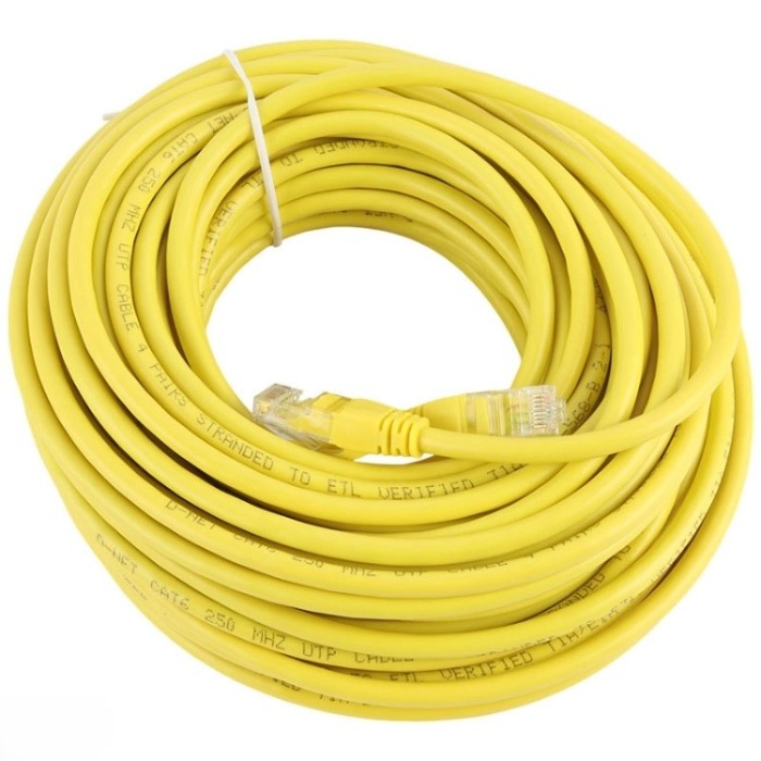 کابل شبکه CAT6 برند D-Net دی نت ۱۵ متری | مناسب ADSL، مودم و سوئیچ | اینترنت پرسرعت و پایدار