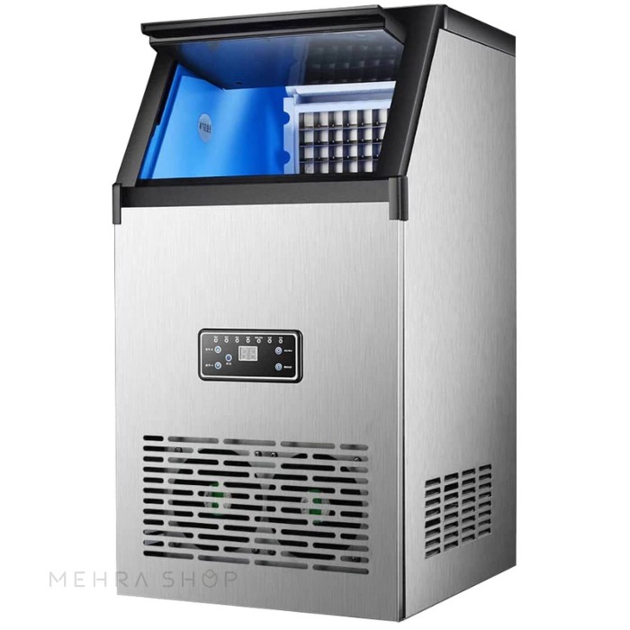 یخ ساز ۵۰ کیلویی لواک مدل ۹۵۵۰ | یخساز صنعتی حبه‌ای شفاف رستورانی - Luwak 9550 Ice Maker 50kg