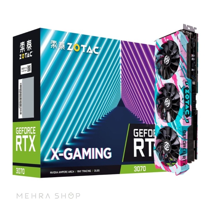 کارت گرافیک گیمینگ زوتاک مدل RTX 3070 X-GAMING OC 8GB حافظه GDDR6 | تراشه NVIDIA GeForce